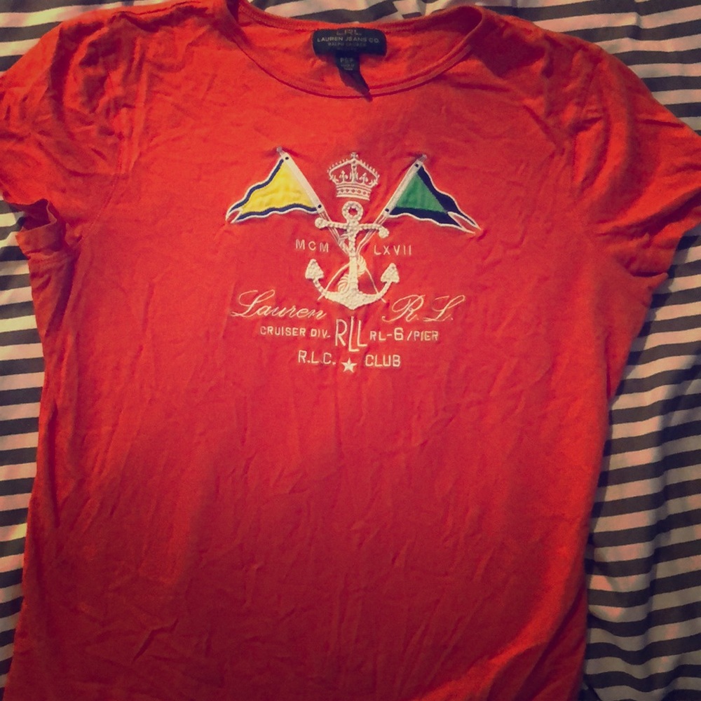 Ralph Lauren (Lauren Jeans Co) orange shirt